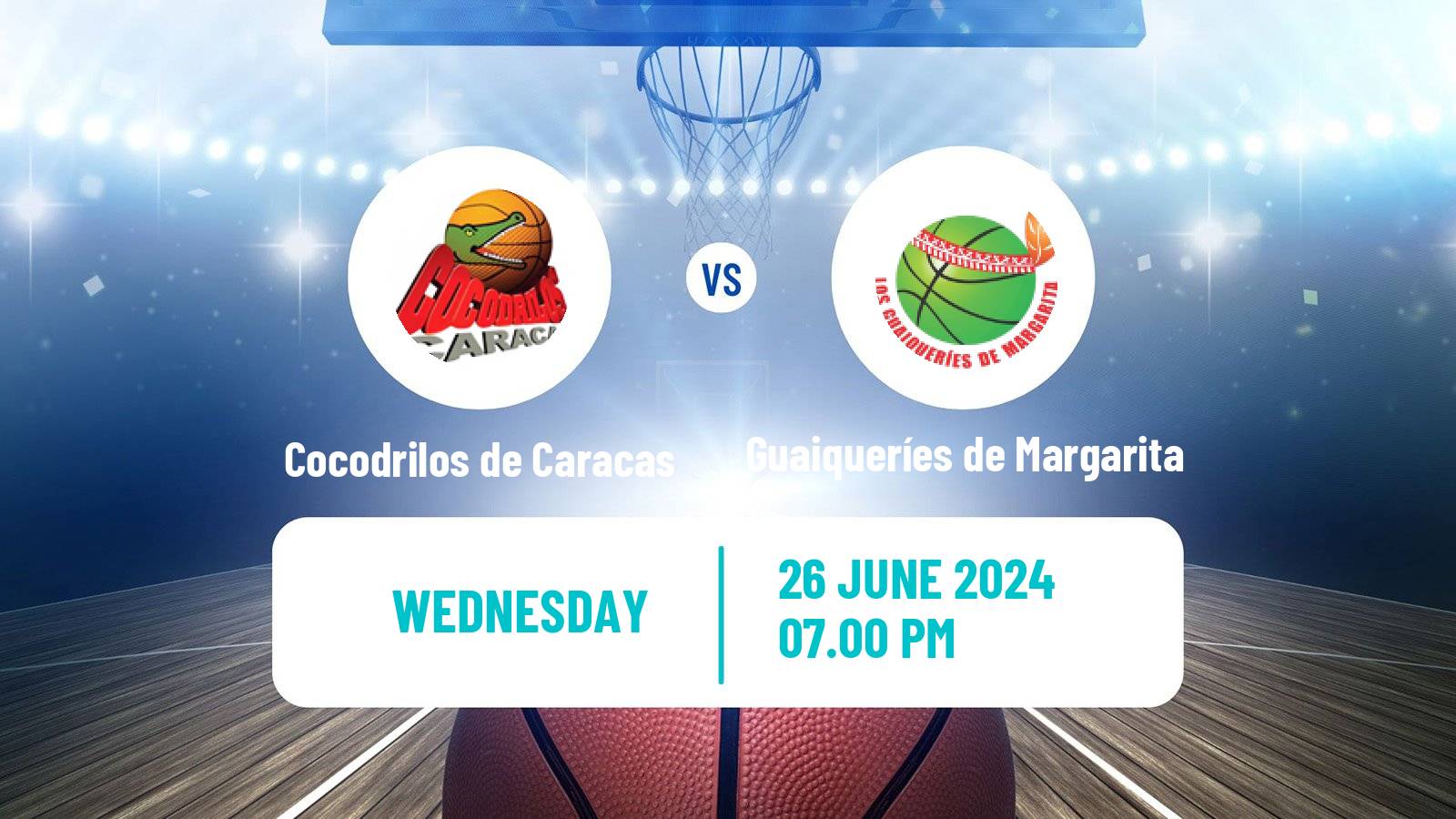 Basketball Venezuelan Superliga Basketball Cocodrilos de Caracas - Guaiqueríes de Margarita