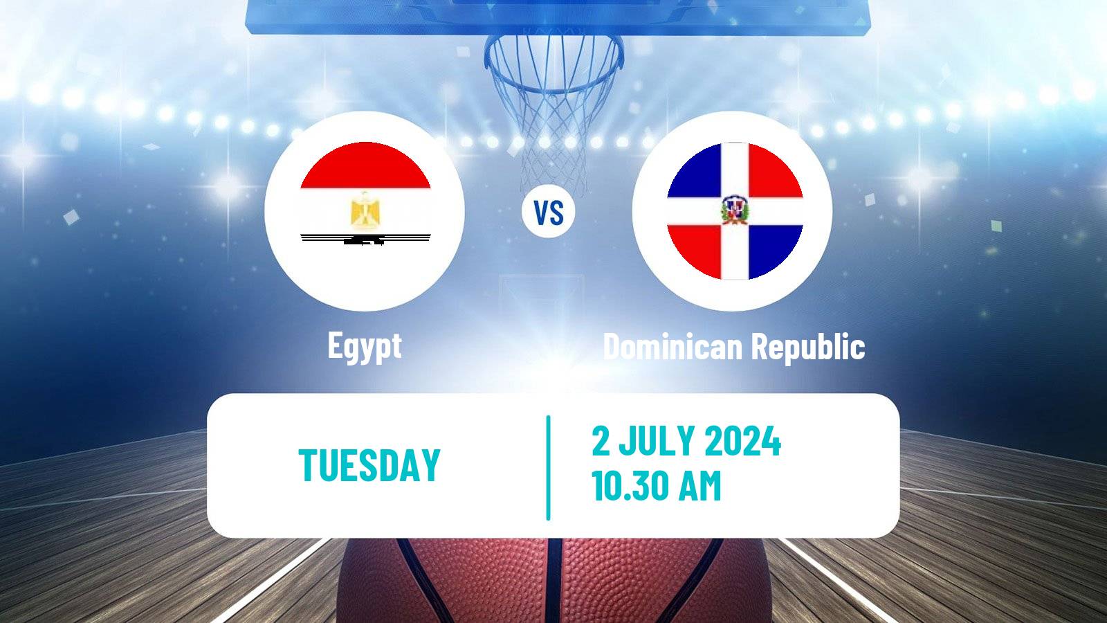 Basketball Olympic Games - Basketball Egypt - Dominican Republic