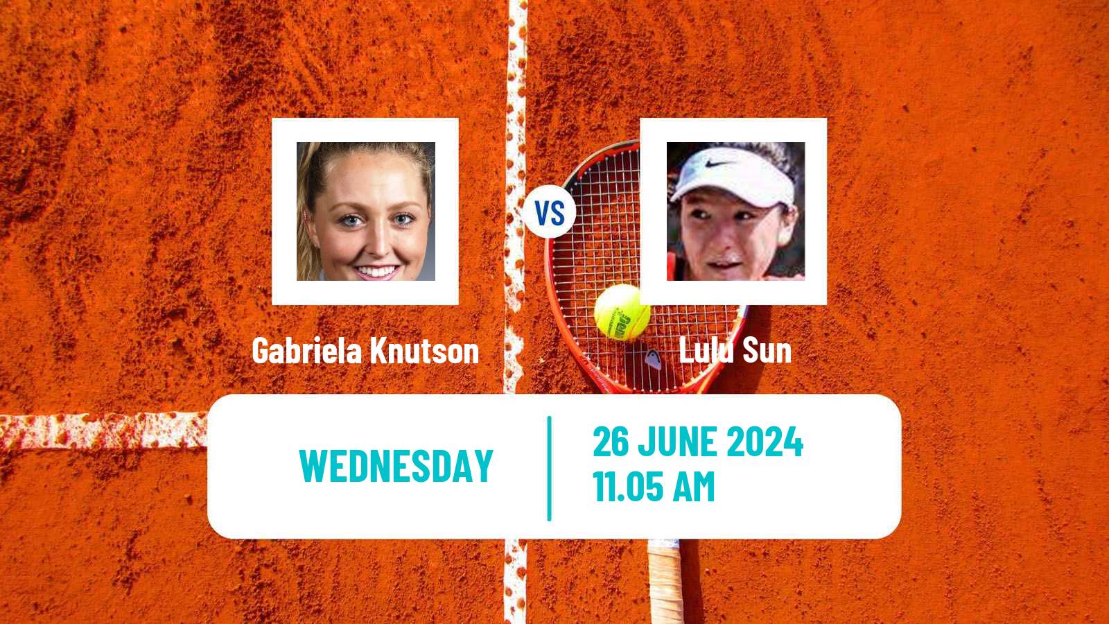 Tennis WTA Wimbledon Gabriela Knutson - Lulu Sun