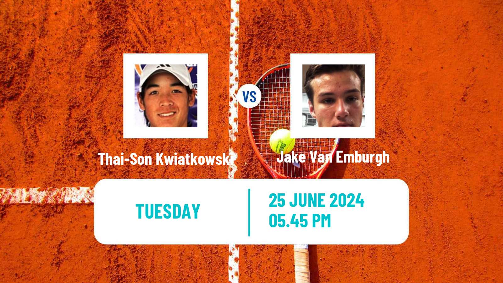 Tennis ITF M15 Los Angeles Ca Men Thai-Son Kwiatkowski - Jake Van Emburgh