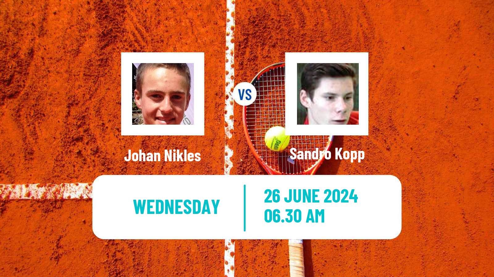 Tennis ITF M25 Klosters Men Johan Nikles - Sandro Kopp