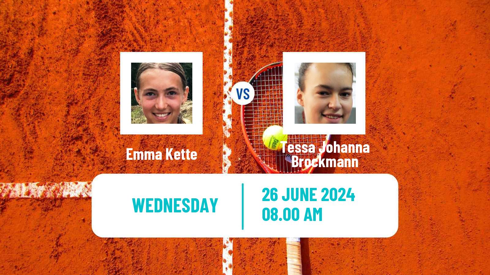 Tennis ITF W15 Kamen Women Emma Kette - Tessa Johanna Brockmann