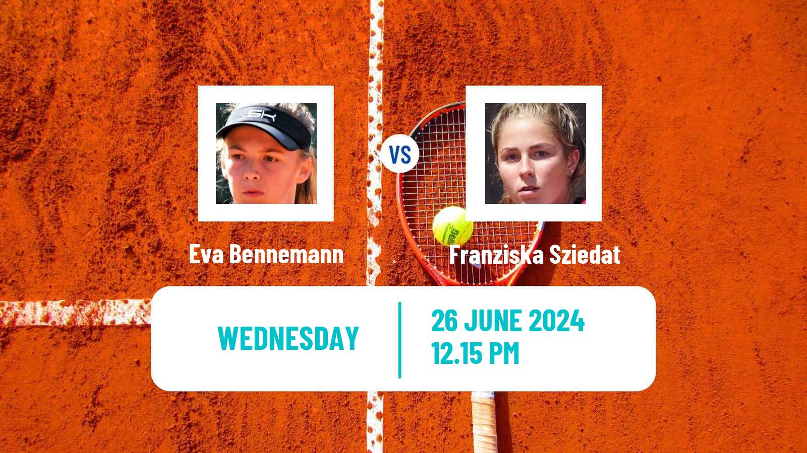 Tennis ITF W15 Kamen Women Eva Bennemann - Franziska Sziedat