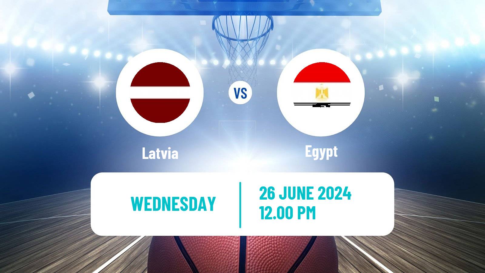 Basketball Friendly International Basketball Latvia - Egypt