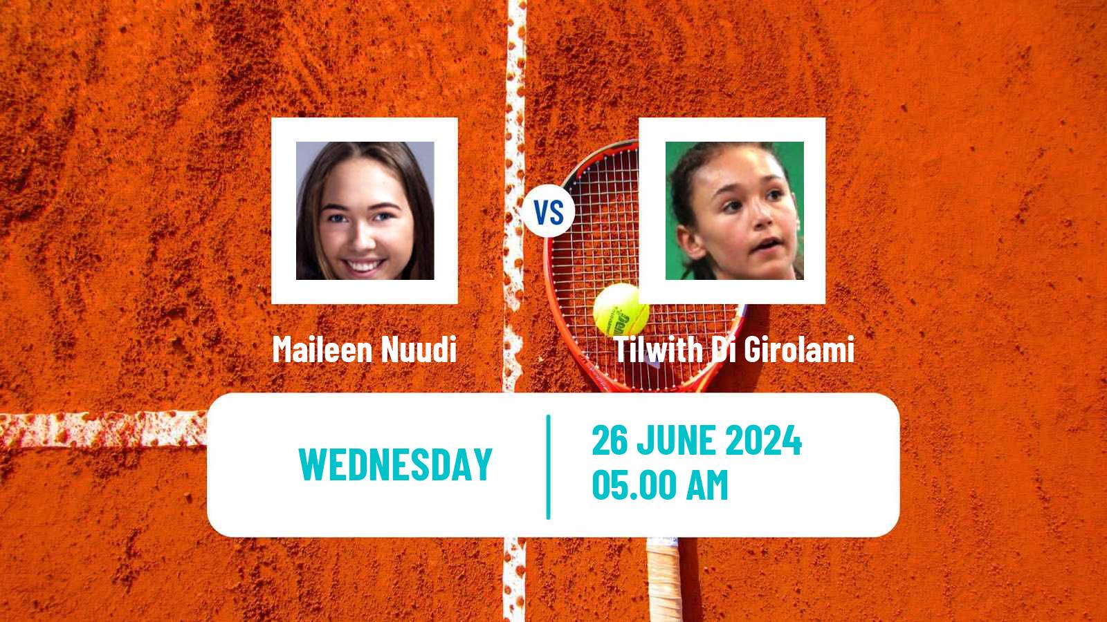 Tennis ITF W15 Alkmaar Women Maileen Nuudi - Tilwith Di Girolami