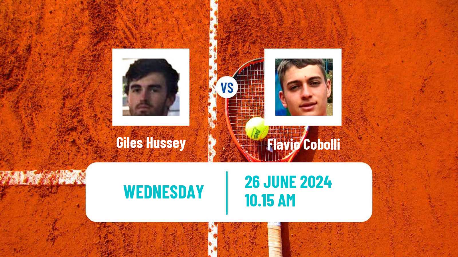 Tennis ATP Eastbourne Giles Hussey - Flavio Cobolli