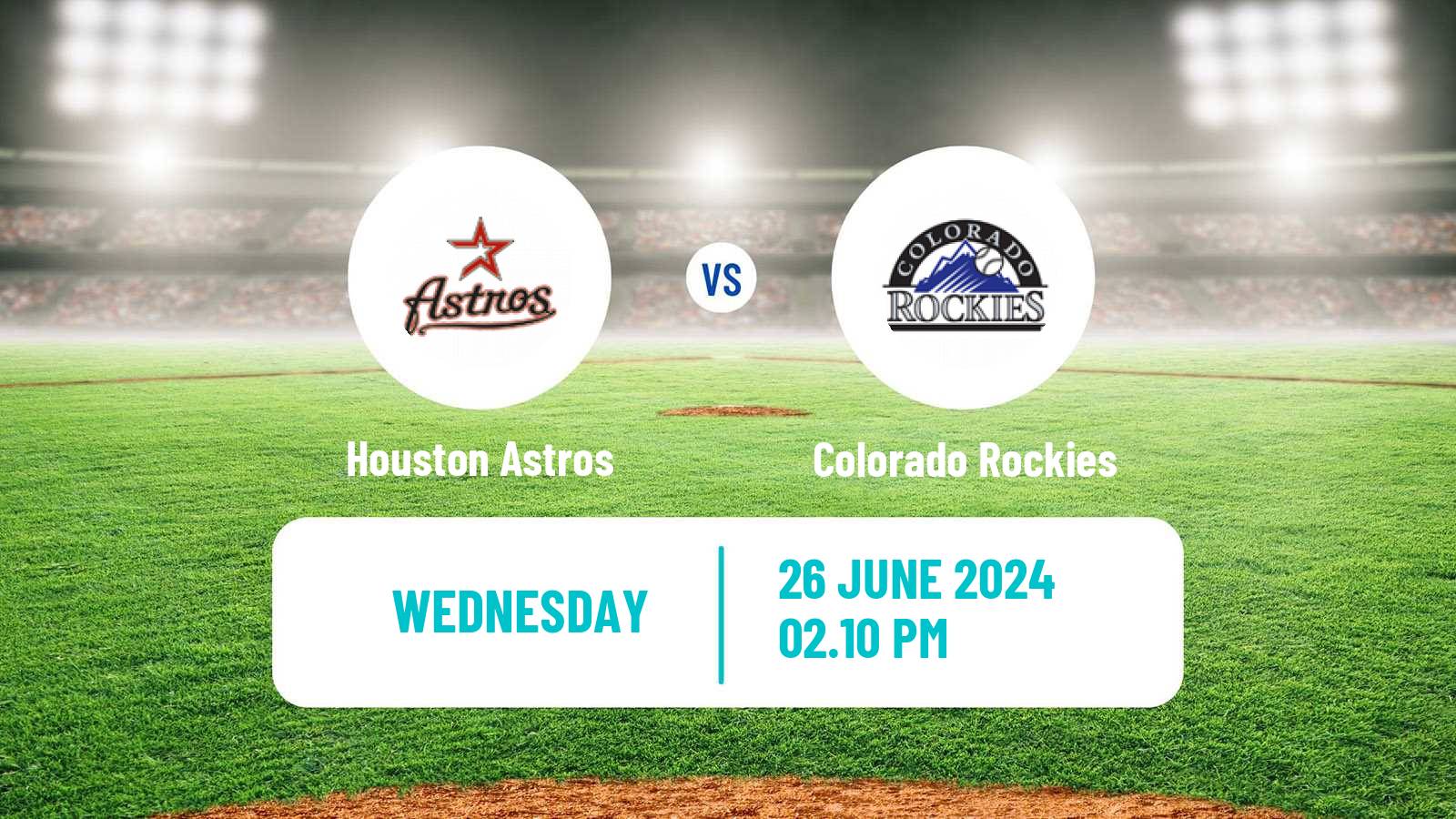 Baseball MLB Houston Astros - Colorado Rockies