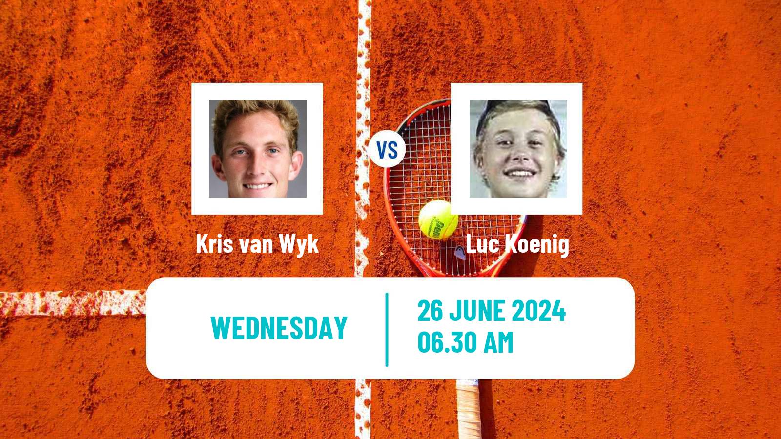 Tennis ITF M25 Hillcrest Men Kris van Wyk - Luc Koenig