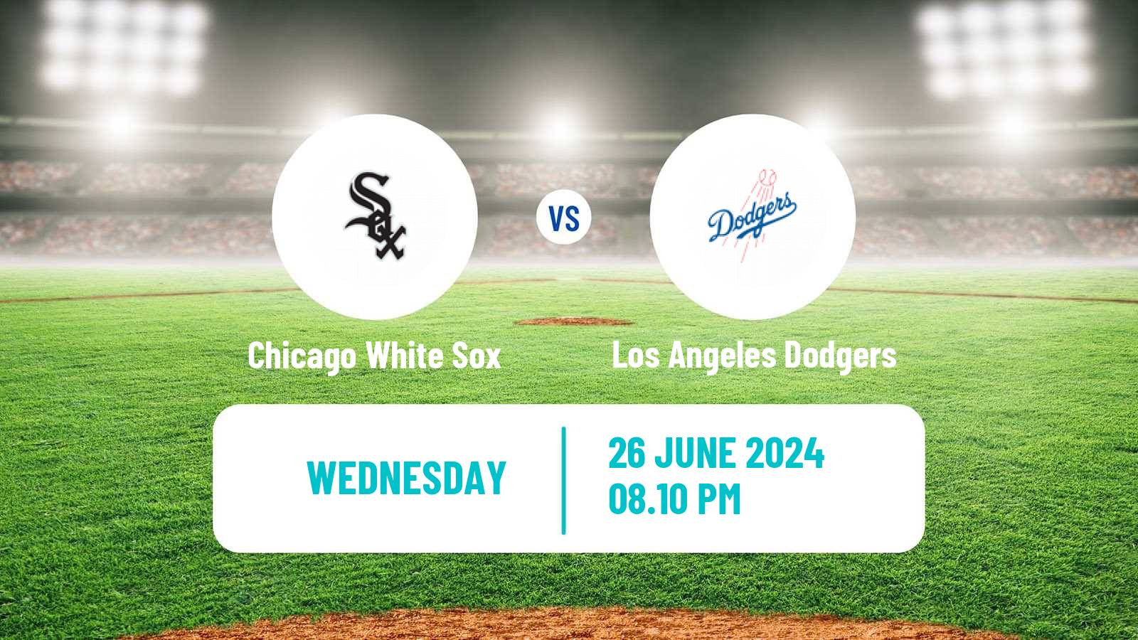 Baseball MLB Chicago White Sox - Los Angeles Dodgers