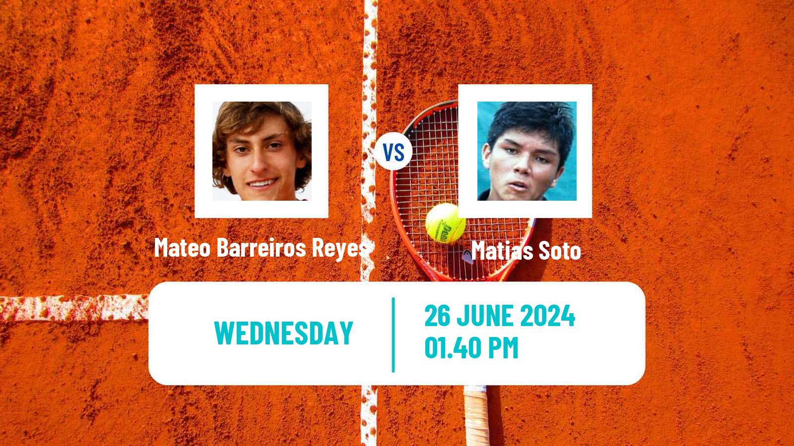 Tennis Ibague Challenger Men Mateo Barreiros Reyes - Matias Soto