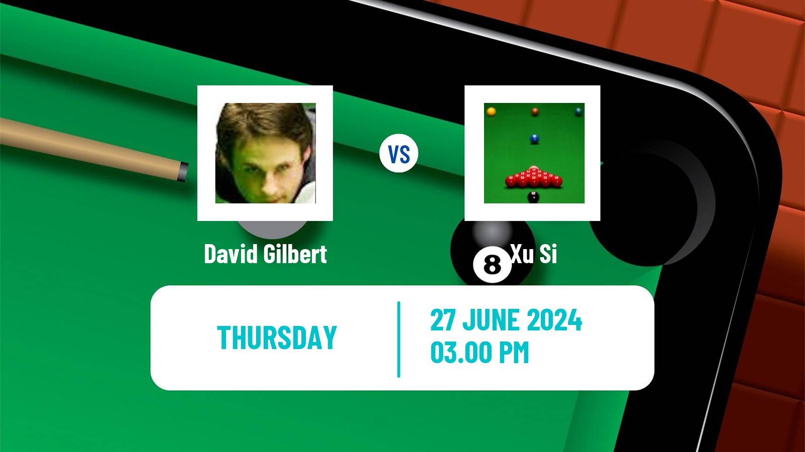 Snooker Championship League David Gilbert - Xu Si