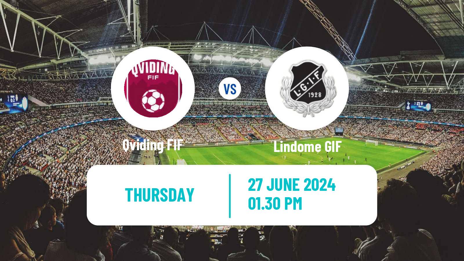 Soccer Swedish Division 2 - Västra Götaland Qviding - Lindome