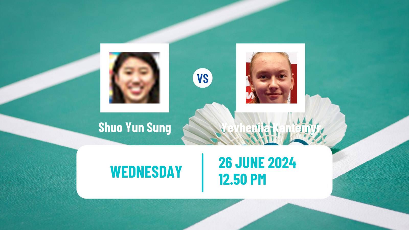 Badminton BWF World Tour Us Open Women Shuo Yun Sung - Yevheniia Kantemyr