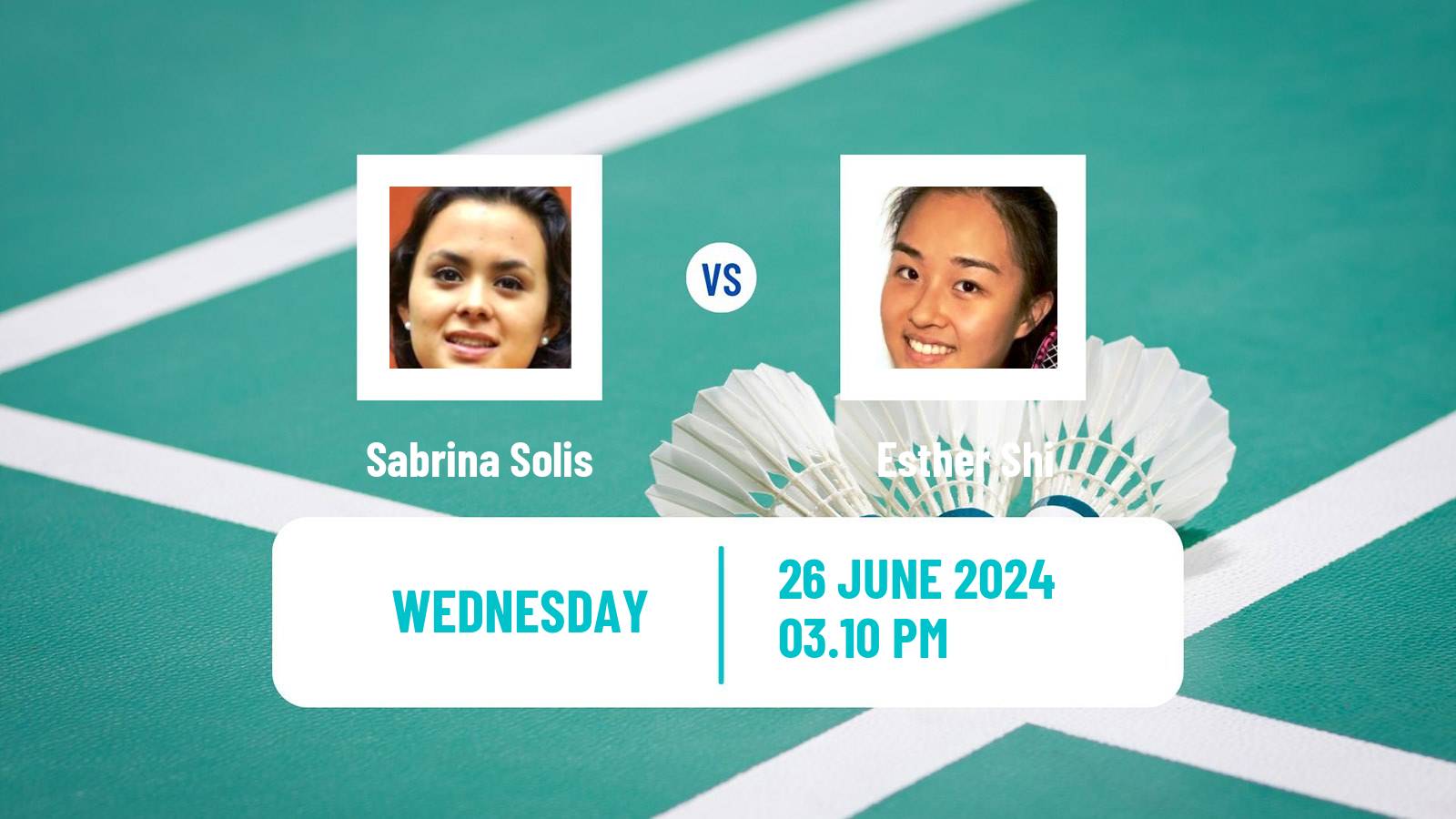 Badminton BWF World Tour Us Open Women Sabrina Solis - Esther Shi