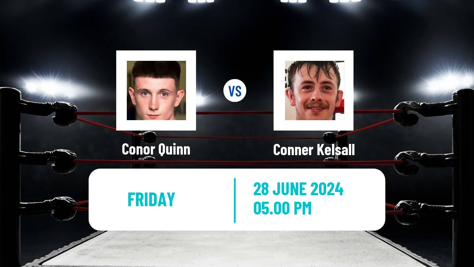 Boxing Flyweight Commonwealth Title Men Conor Quinn - Conner Kelsall