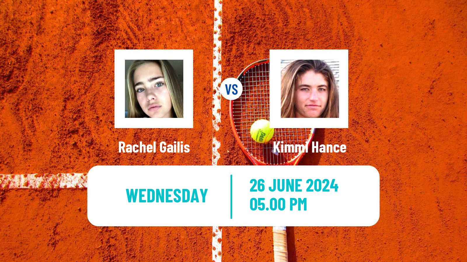 Tennis ITF W15 Los Angeles Ca Women Rachel Gailis - Kimmi Hance