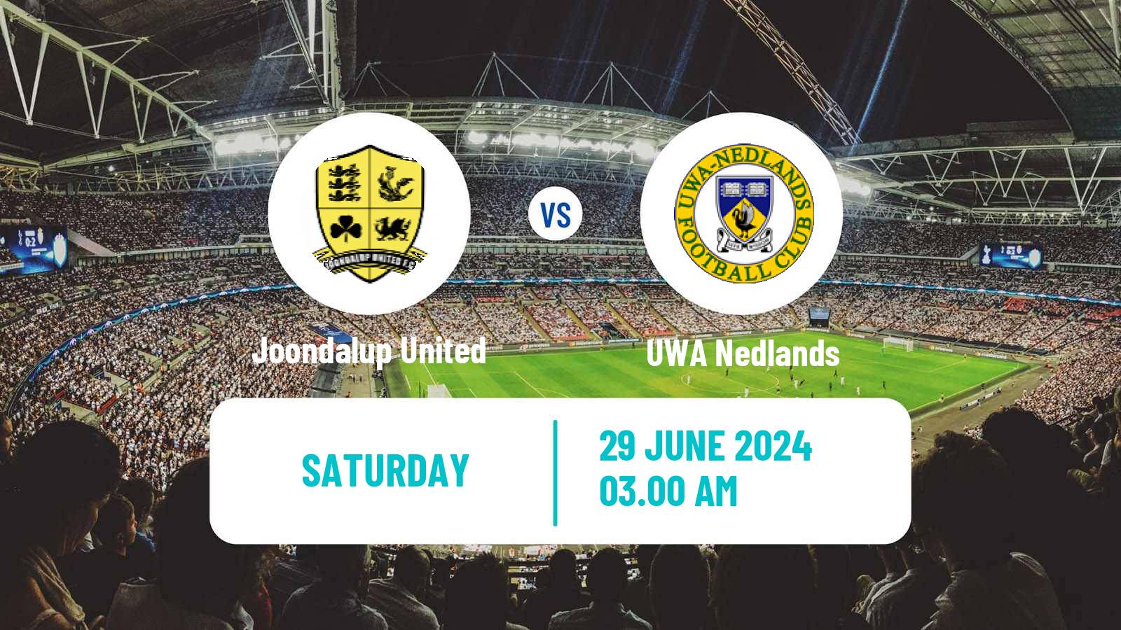 Soccer Australian WA State League Joondalup United - UWA Nedlands