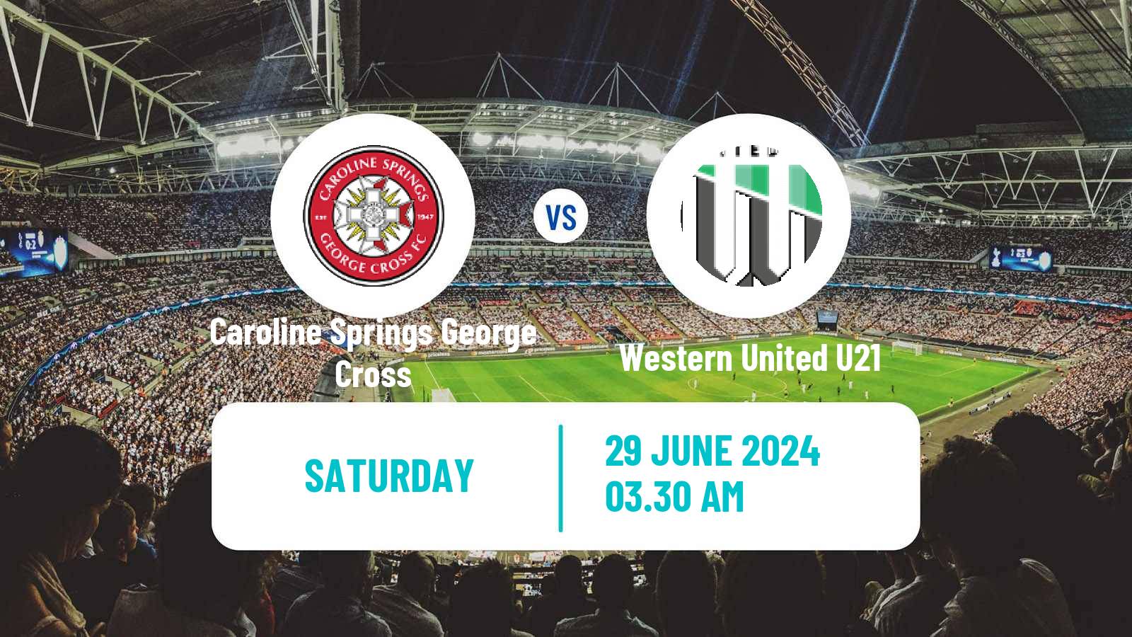 Soccer Australian Victoria Premier League Caroline Springs George Cross - Western United U21