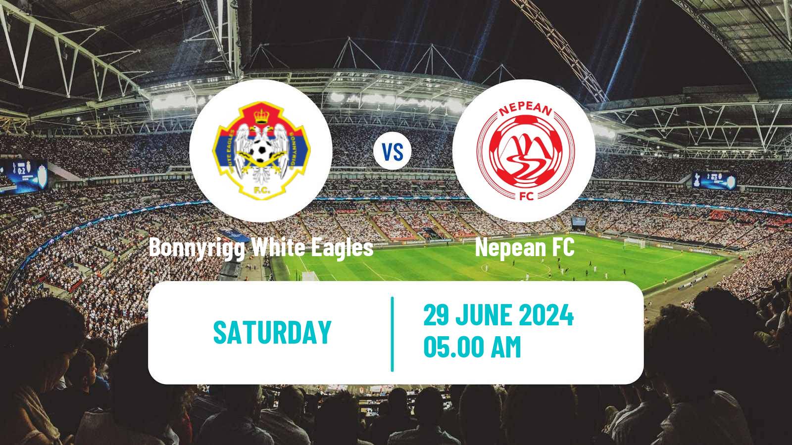 Soccer Australian NSW League One Bonnyrigg White Eagles - Nepean