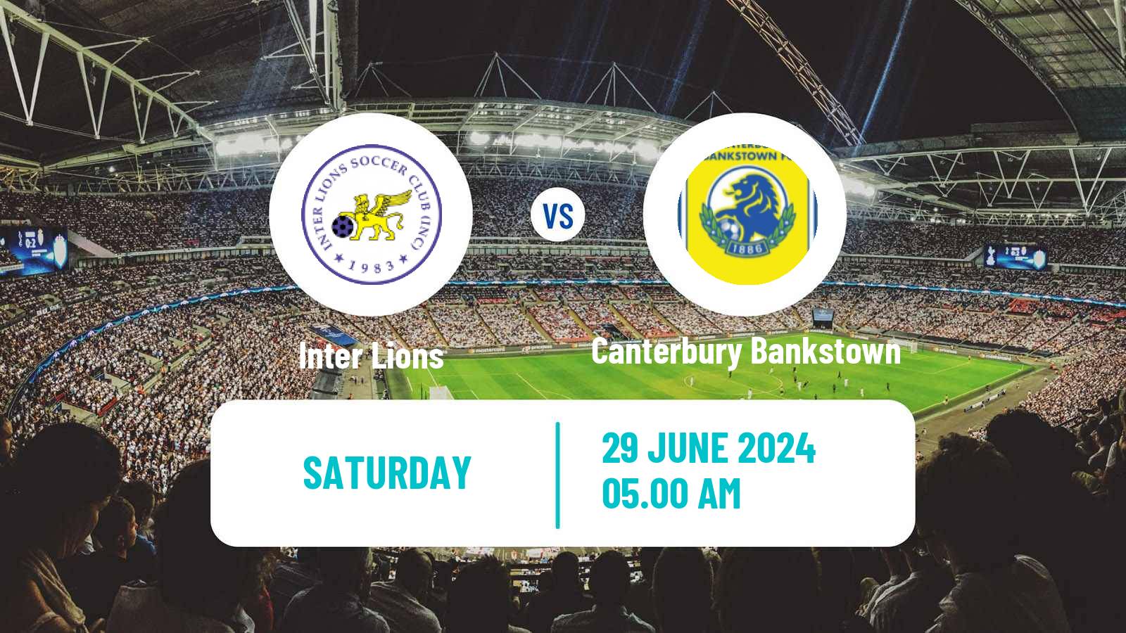 Soccer Australian NSW League One Inter Lions - Canterbury Bankstown