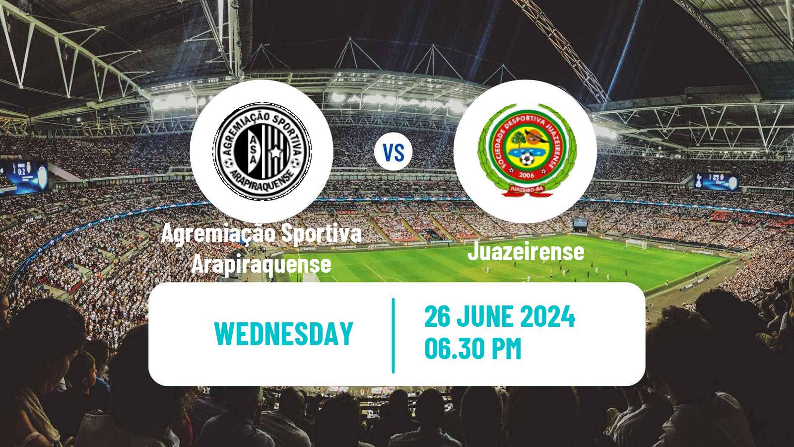 Soccer Brazilian Serie D Agremiação Sportiva Arapiraquense - Juazeirense