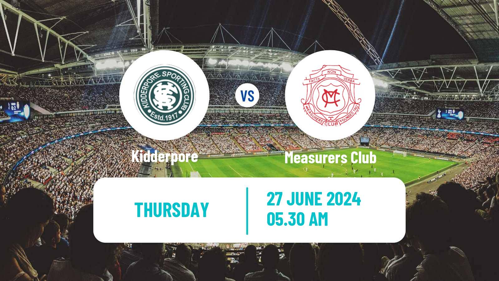 Soccer Calcutta Premier Division Kidderpore - Measurers Club