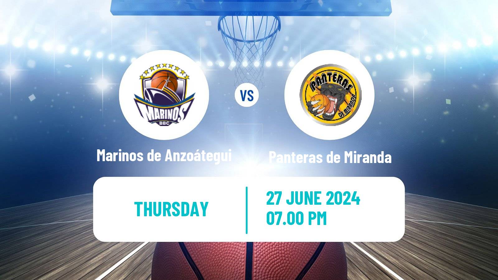 Basketball Venezuelan Superliga Basketball Marinos de Anzoátegui - Panteras de Miranda