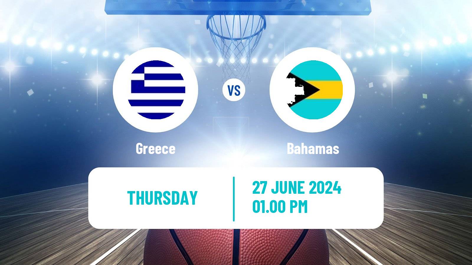 Basketball Friendly International Basketball Greece - Bahamas