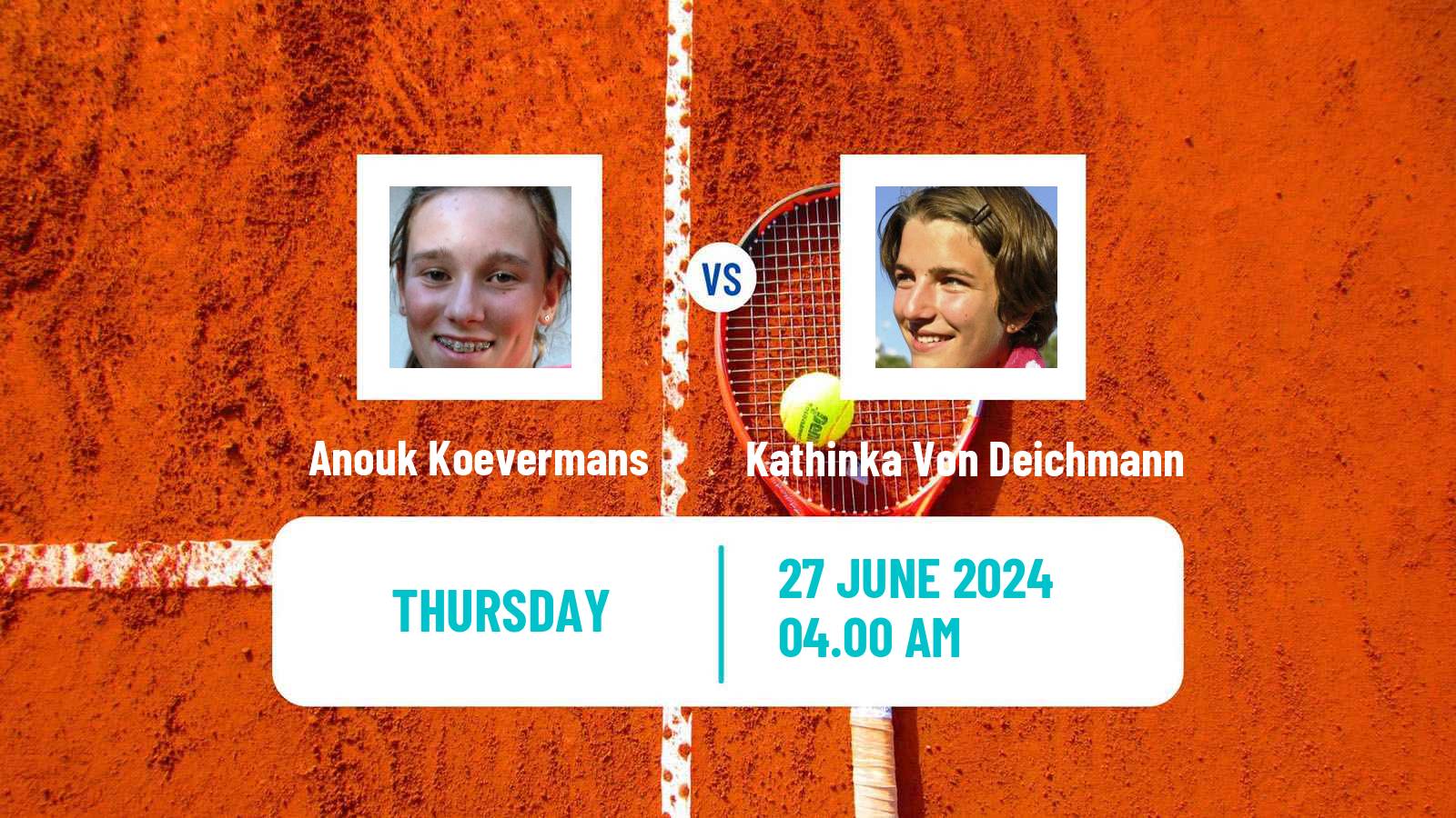 Tennis ITF W75 Doksy Stare Splavy Women Anouk Koevermans - Kathinka Von Deichmann