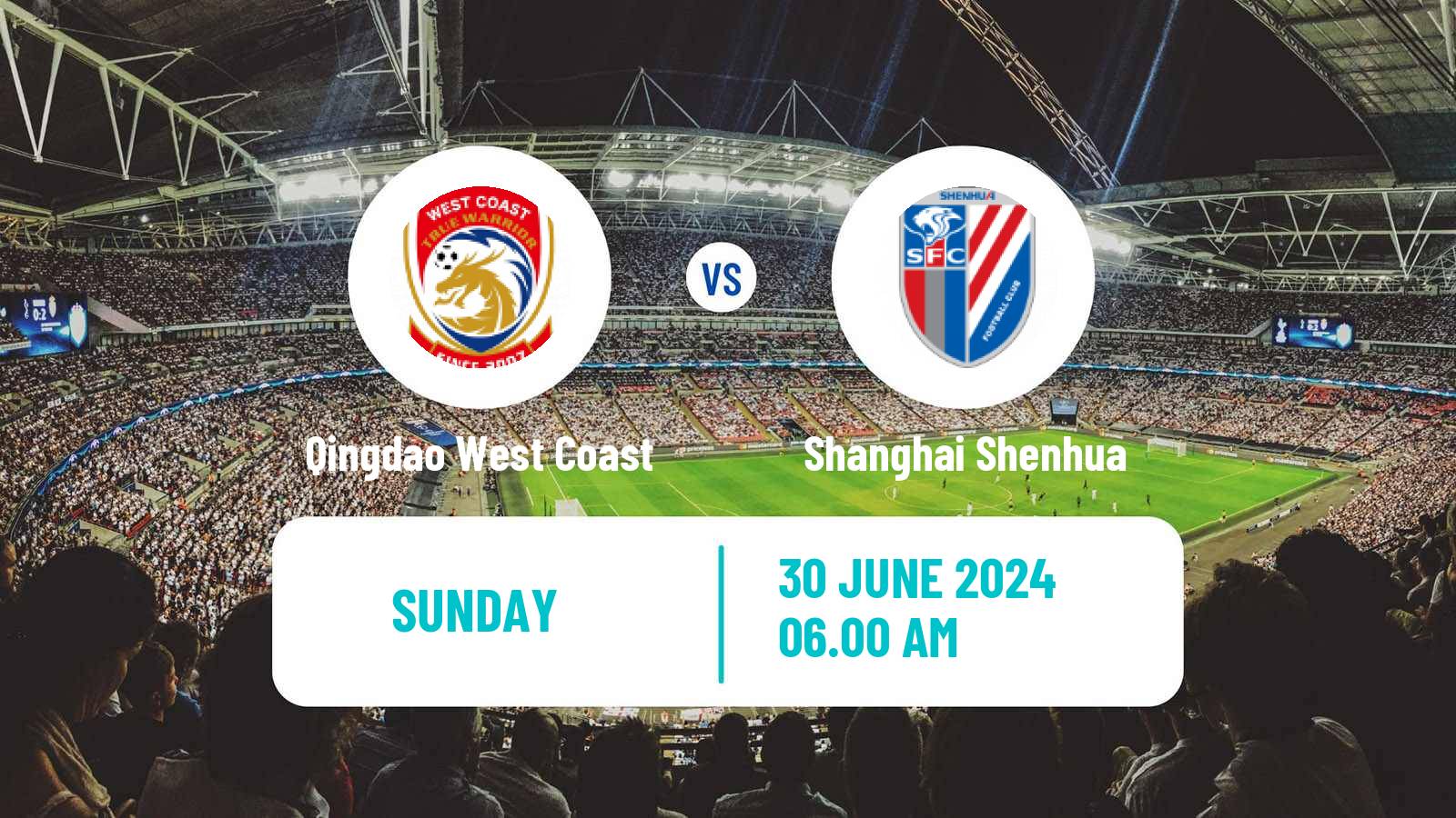 Soccer Chinese Super League Qingdao West Coast - Shanghai Shenhua