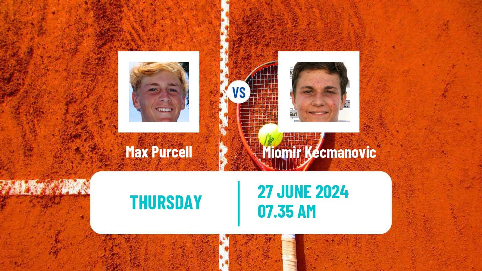 Tennis ATP Eastbourne Max Purcell - Miomir Kecmanovic
