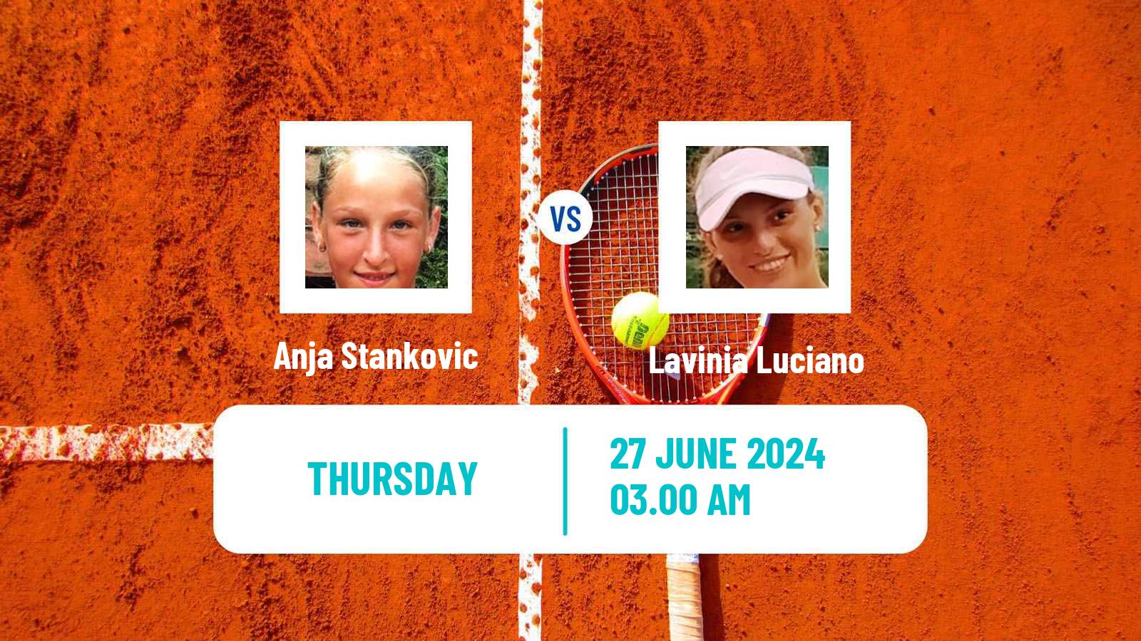 Tennis ITF W15 Kursumlijska Banja 9 Women Anja Stankovic - Lavinia Luciano