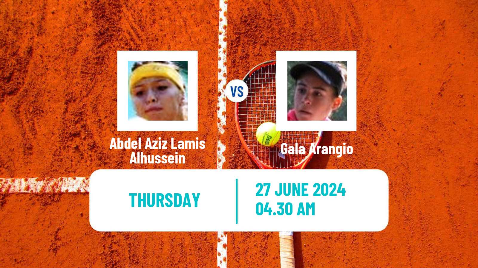 Tennis ITF W15 Monastir 24 Women Abdel Aziz Lamis Alhussein - Gala Arangio
