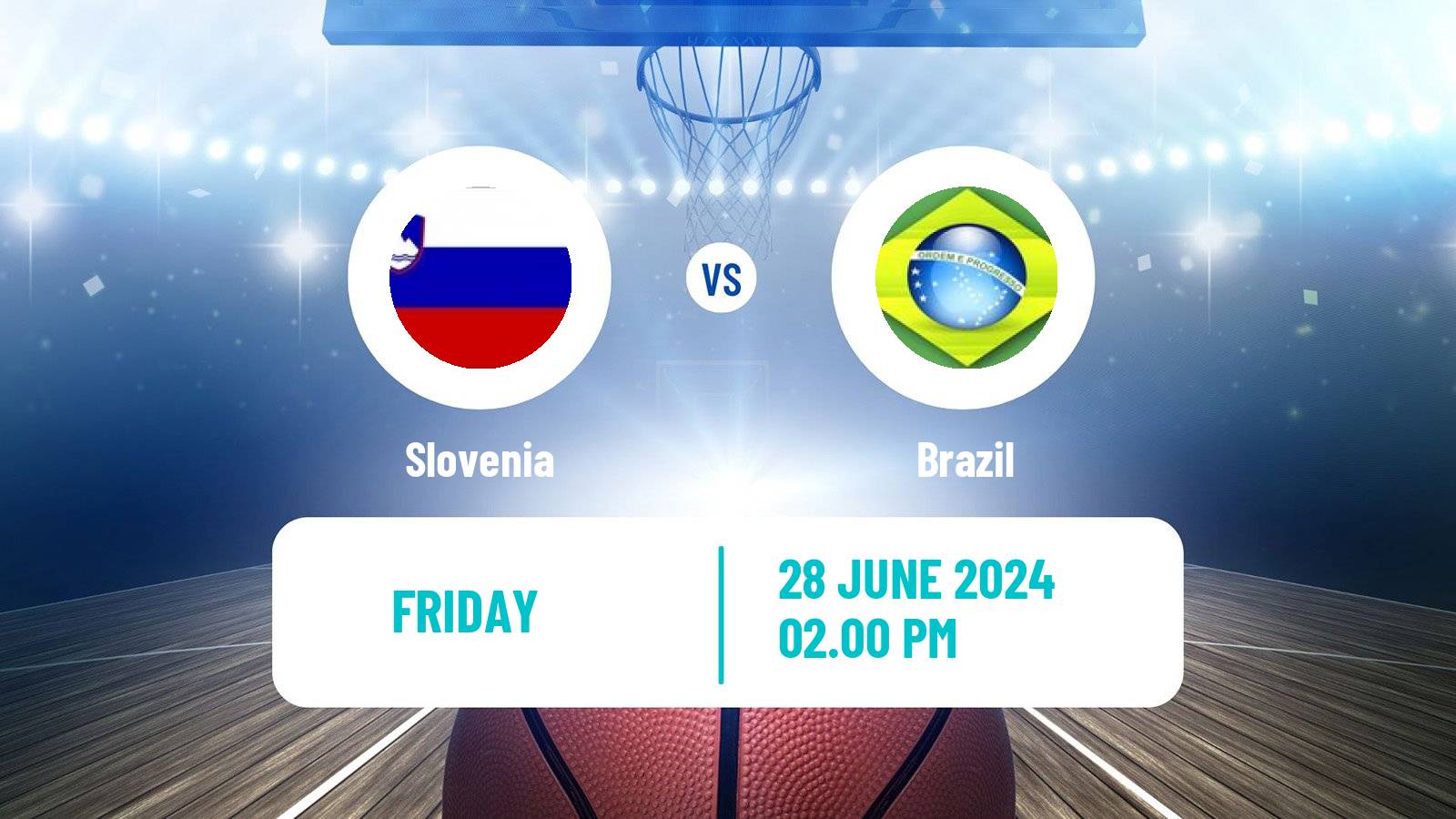 Basketball Friendly International Basketball Slovenia - Brazil