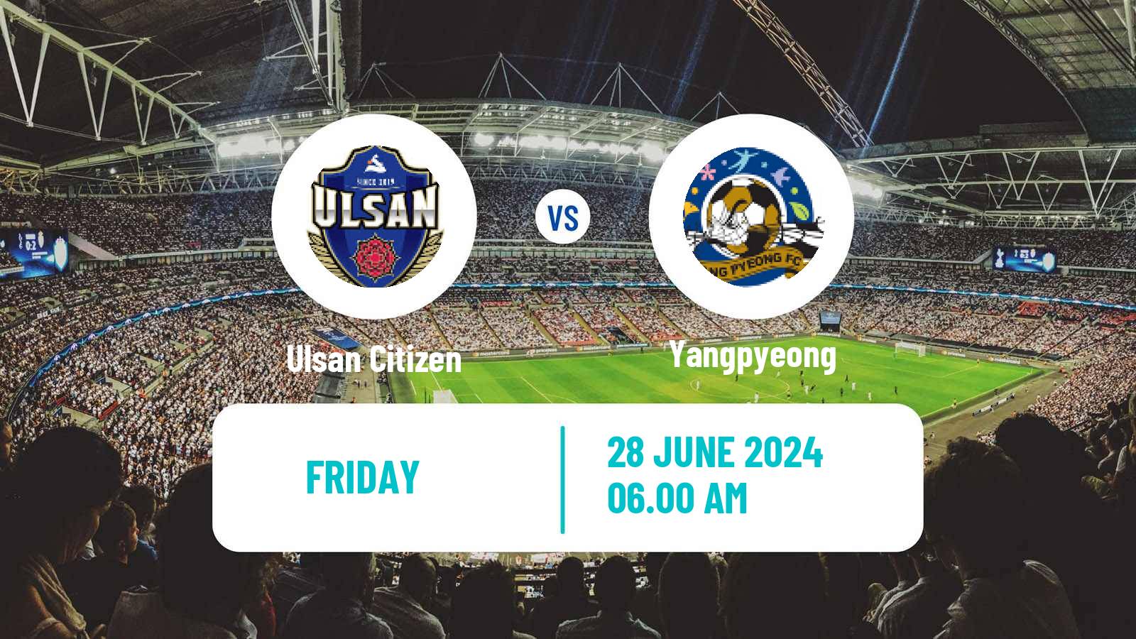 Soccer South Korean K3 League Ulsan Citizen - Yangpyeong