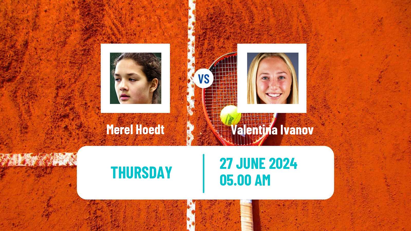 Tennis ITF W15 Alkmaar Women Merel Hoedt - Valentina Ivanov