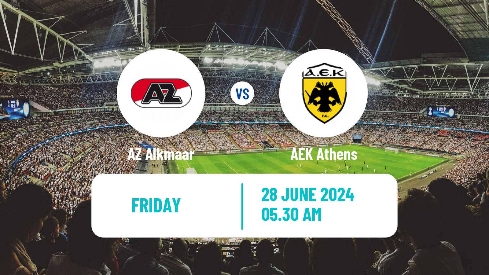 Soccer Club Friendly AZ Alkmaar - AEK Athens