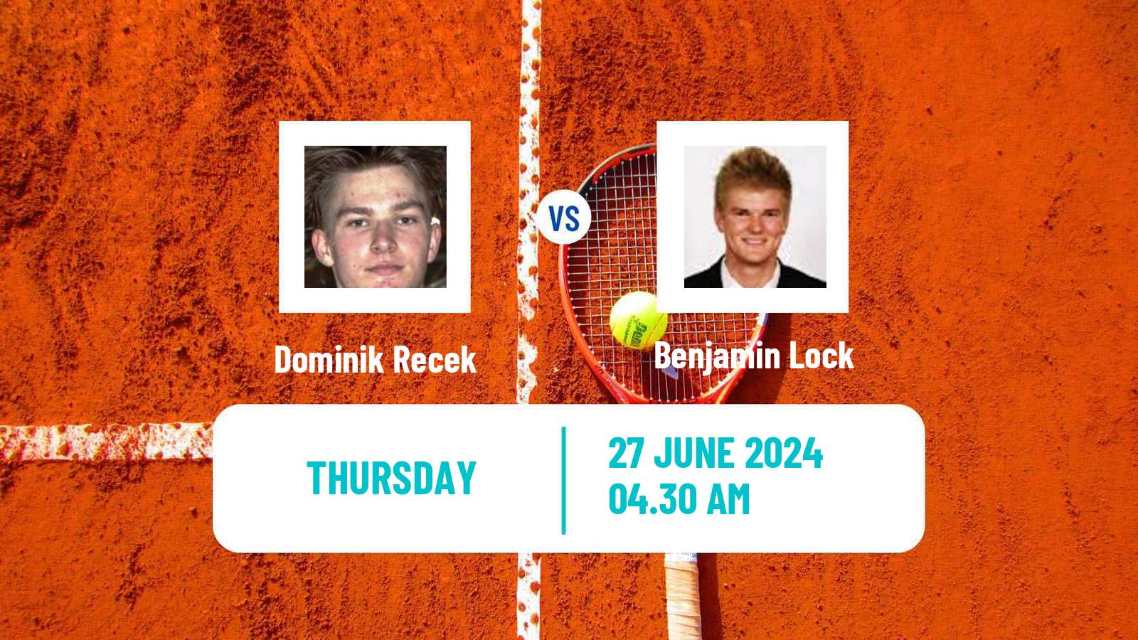 Tennis ITF M25 Klosters Men Dominik Recek - Benjamin Lock