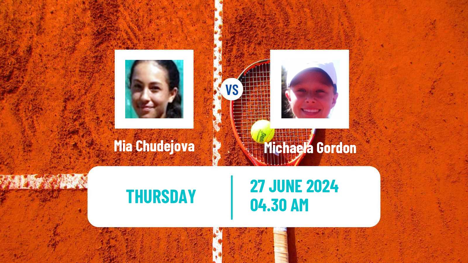 Tennis ITF W15 Monastir 24 Women Mia Chudejova - Michaela Gordon