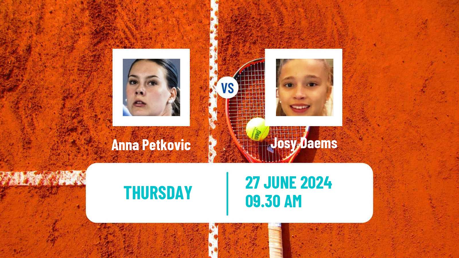 Tennis ITF W15 Kamen Women Anna Petkovic - Josy Daems