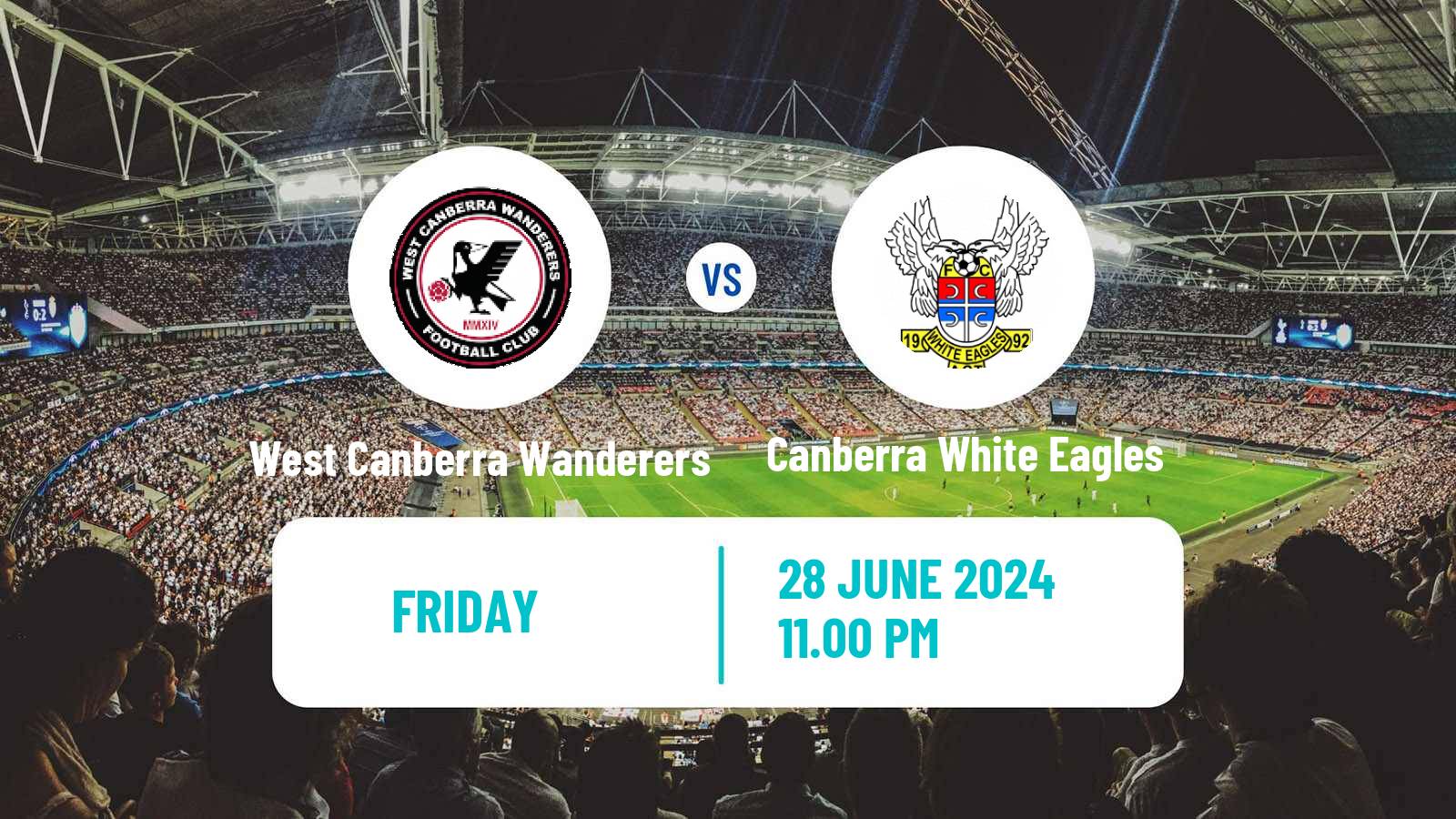 Soccer Australian Capital Premier League West Canberra Wanderers - Canberra White Eagles
