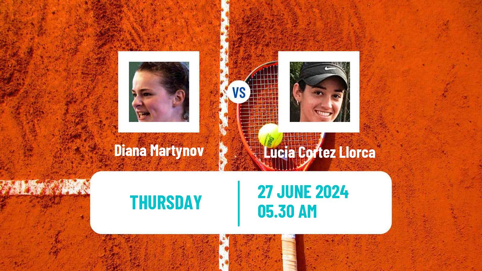 Tennis ITF W35 Klosters Women Diana Martynov - Lucia Cortez Llorca