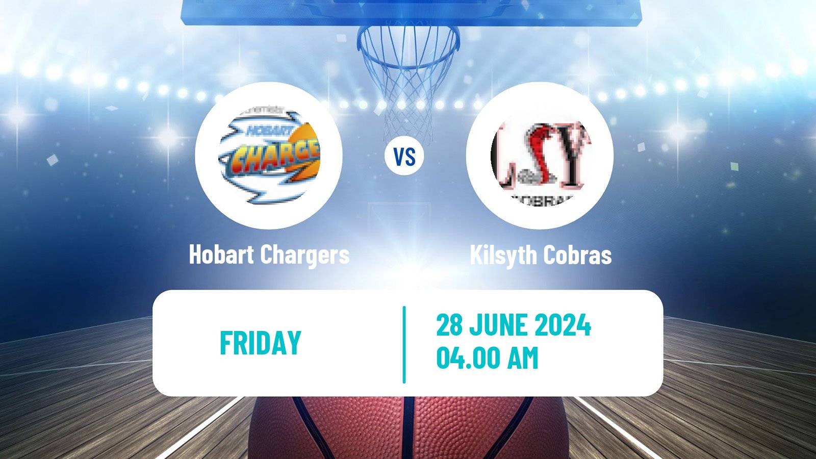 Basketball Australian NBL1 South Women Hobart Chargers - Kilsyth Cobras