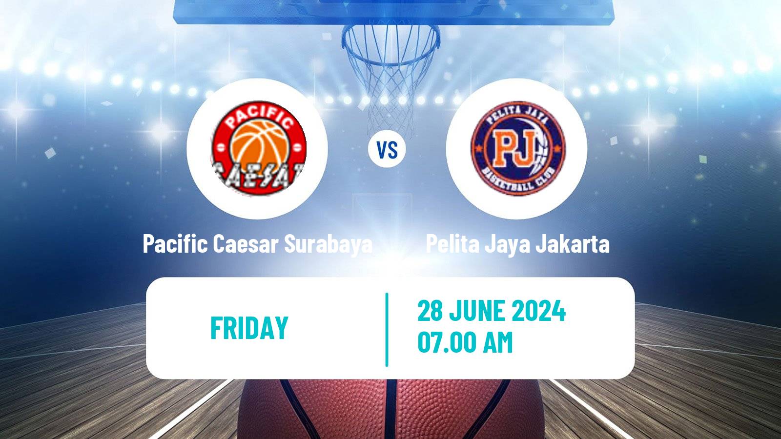 Basketball Indonesian IBL Pacific Caesar Surabaya - Pelita Jaya Jakarta