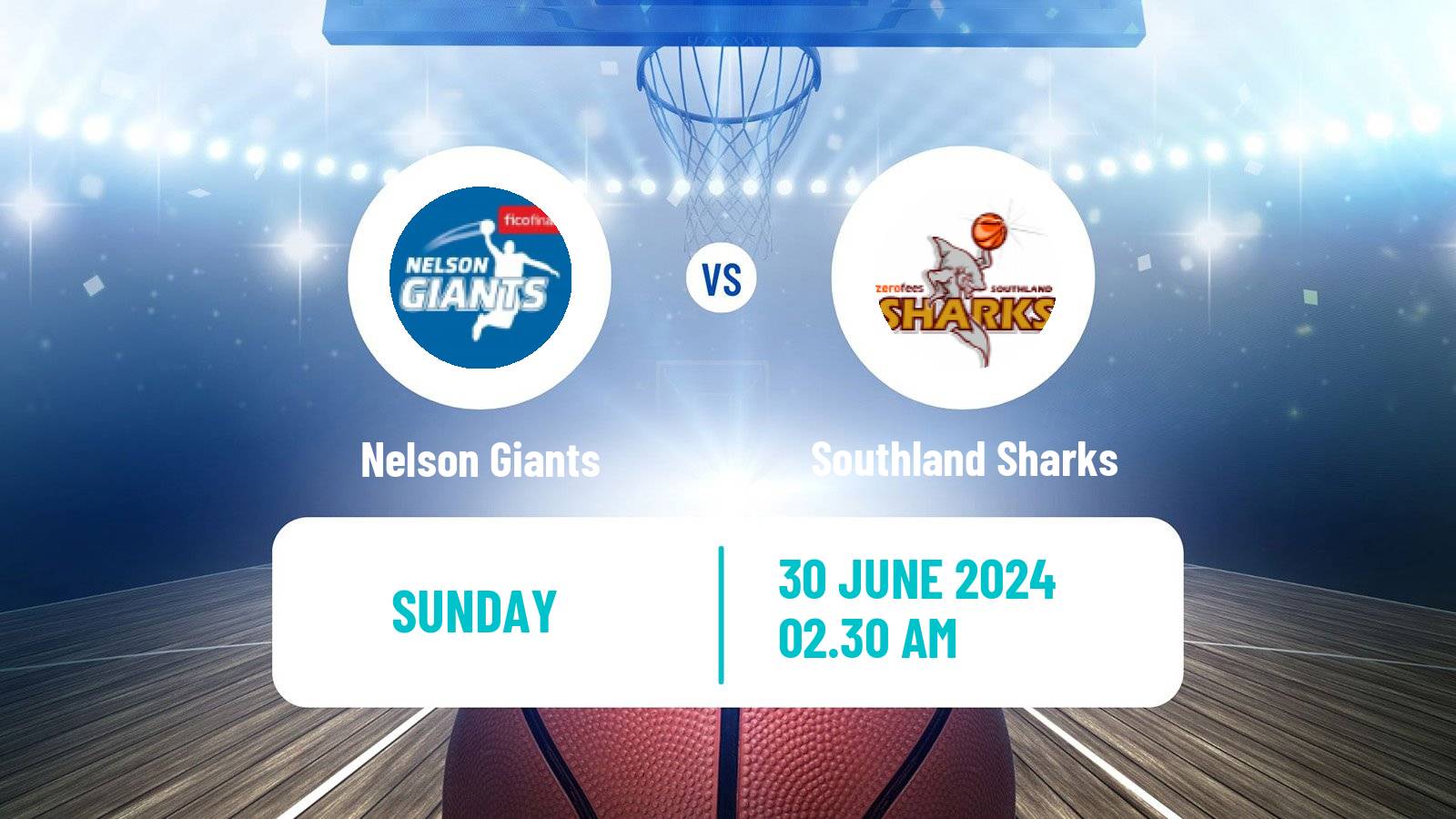 Basketball New Zealand NBL Nelson Giants - Southland Sharks