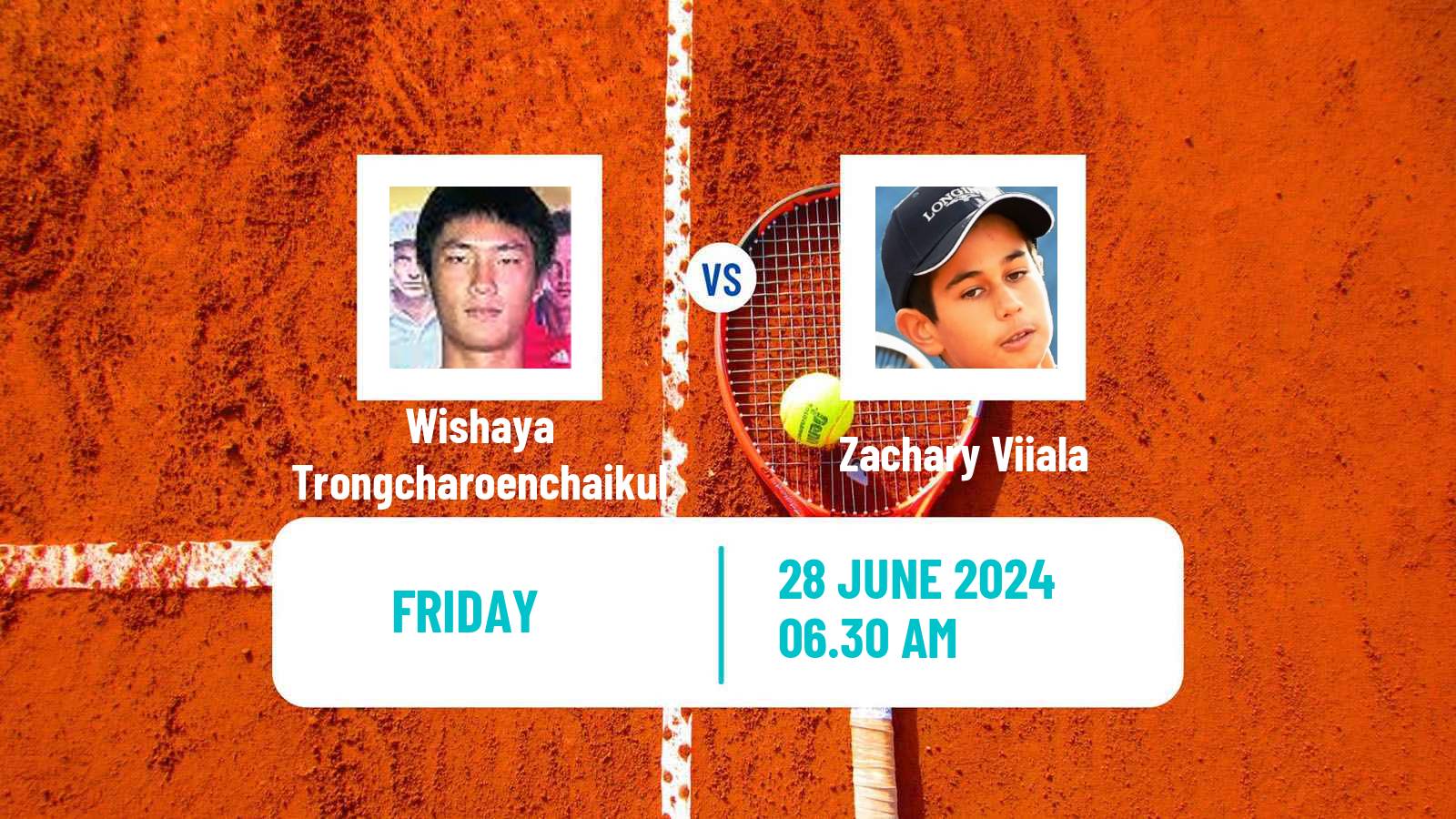 Tennis ITF M15 Tianjin Men Wishaya Trongcharoenchaikul - Zachary Viiala