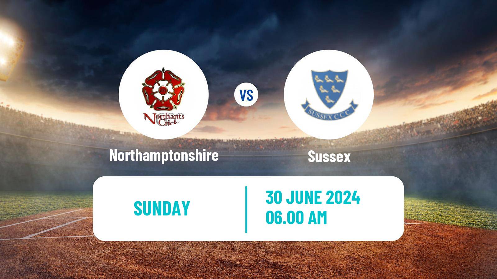 Cricket County Championship Two Cricket Northamptonshire - Sussex