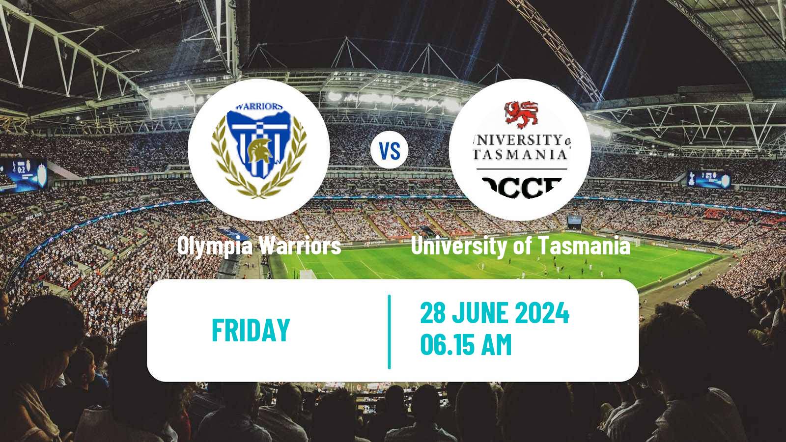Soccer Australian Tasmania Southern Championship Olympia Warriors - University of Tasmania