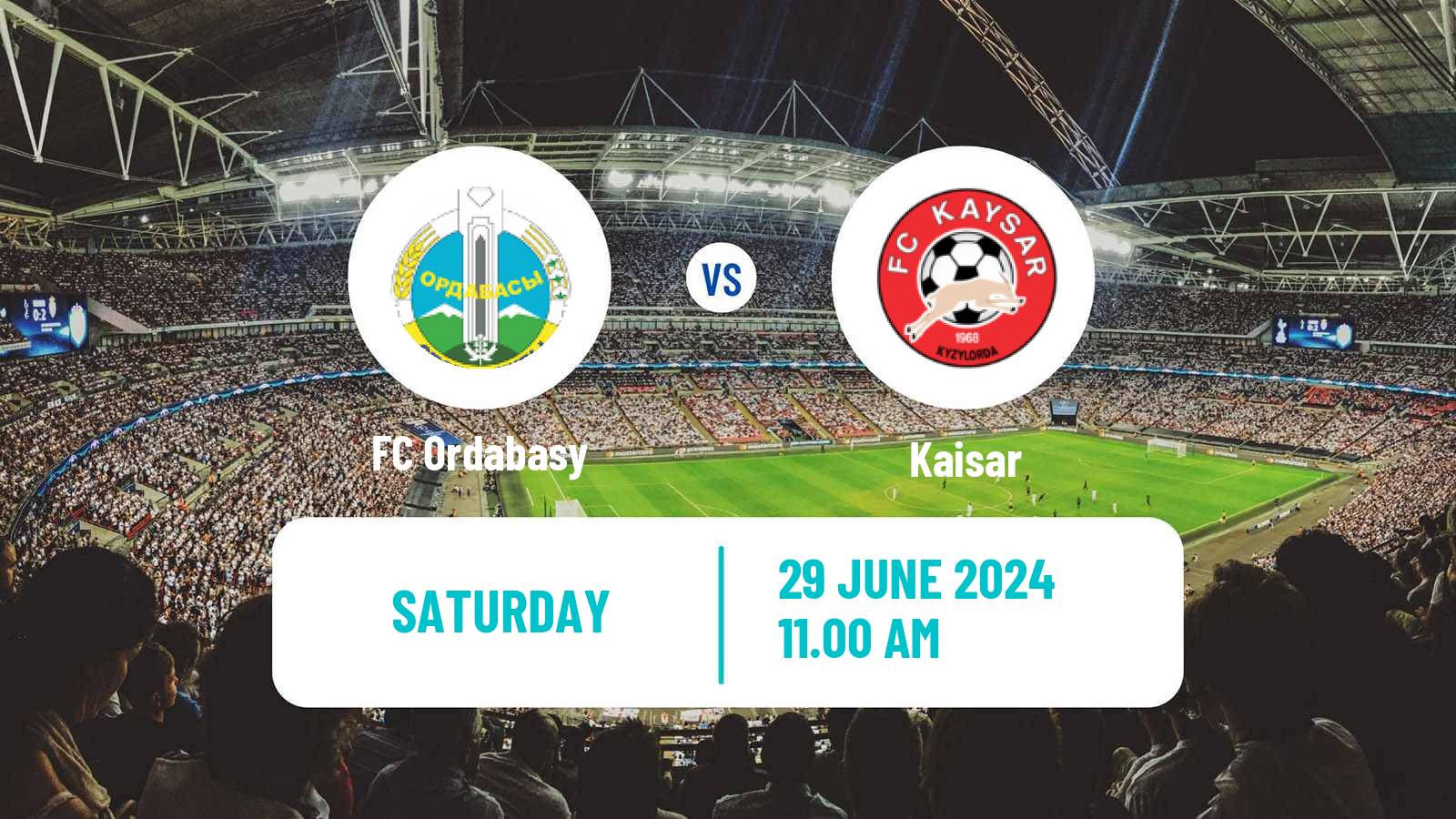 Soccer Kazakh Premier League Ordabasy - Kaisar