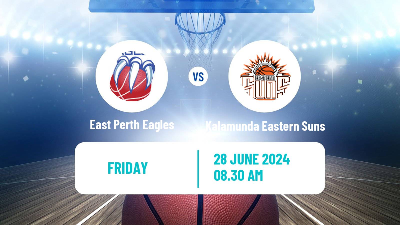 Basketball Australian NBL1 West East Perth Eagles - Kalamunda Eastern Suns